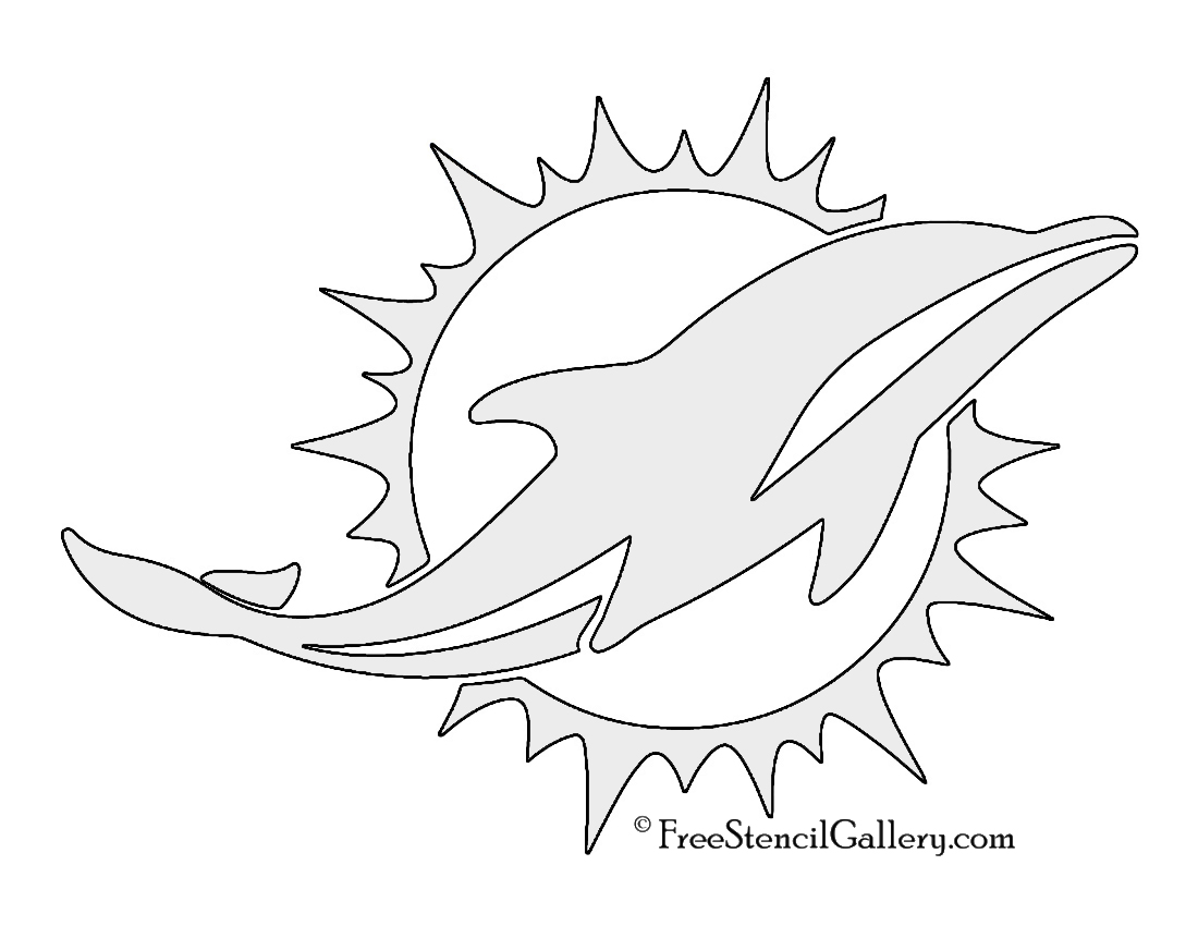 NFL Miami Dolphins Stencil Free Stencil Gallery