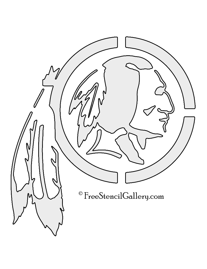 NFL Washington Redskins Stencil Free Stencil Gallery