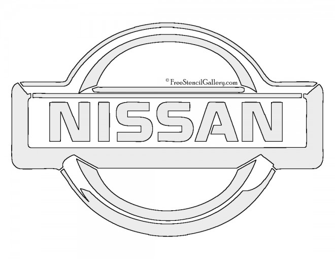 Nissan Logo Stencil