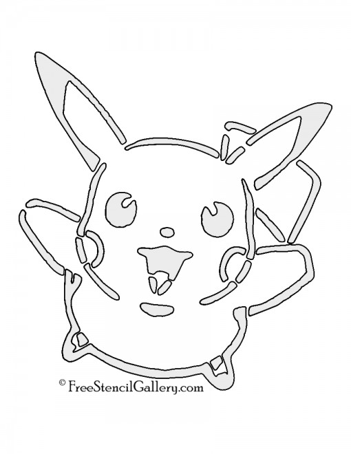 Pokemon - Pikachu Stencil 01
