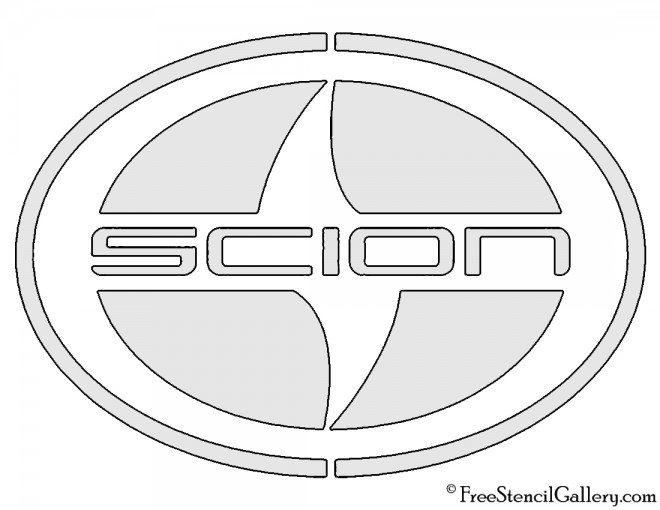 Scion Logo Stencil
