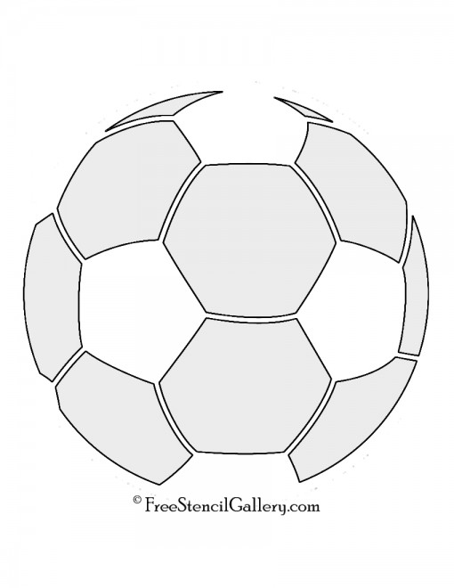 Soccer Ball Stencil