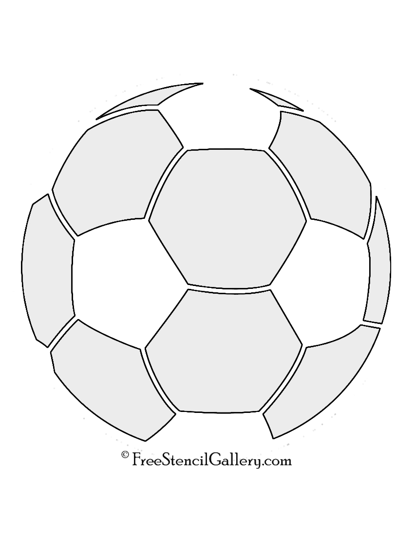 Free Printable Soccer Ball Stencil Free Templates Printable