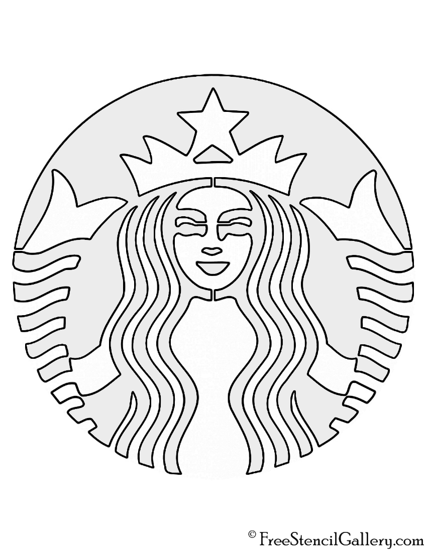 starbucks logo drawing