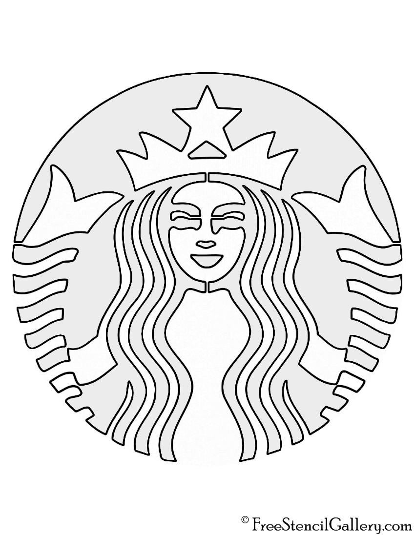 Starbucks Logo Stencil Free Stencil Gallery