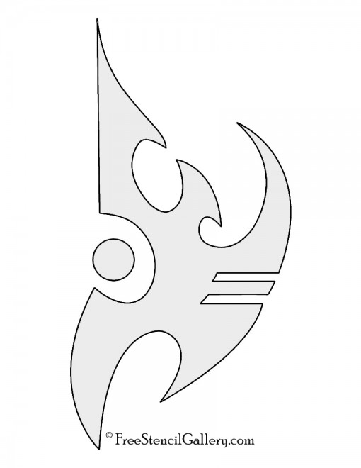 Starcraft Protoss Logo Stencil