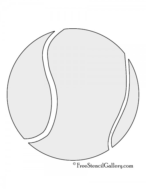 Tennis Ball stencil