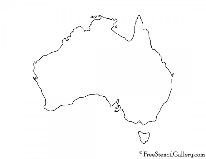 Australia Stencil