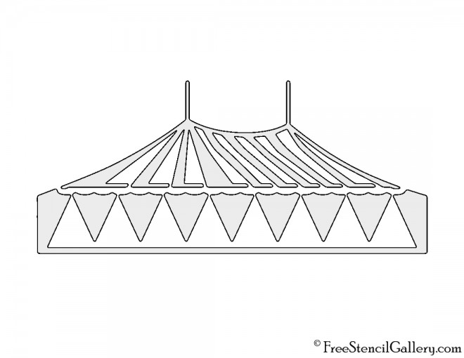 Circus Tent Stencil