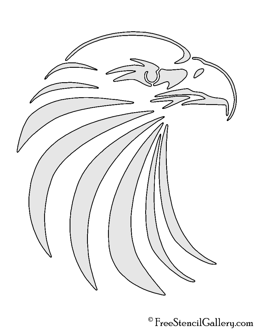 eagle-head-stencil-free-stencil-gallery