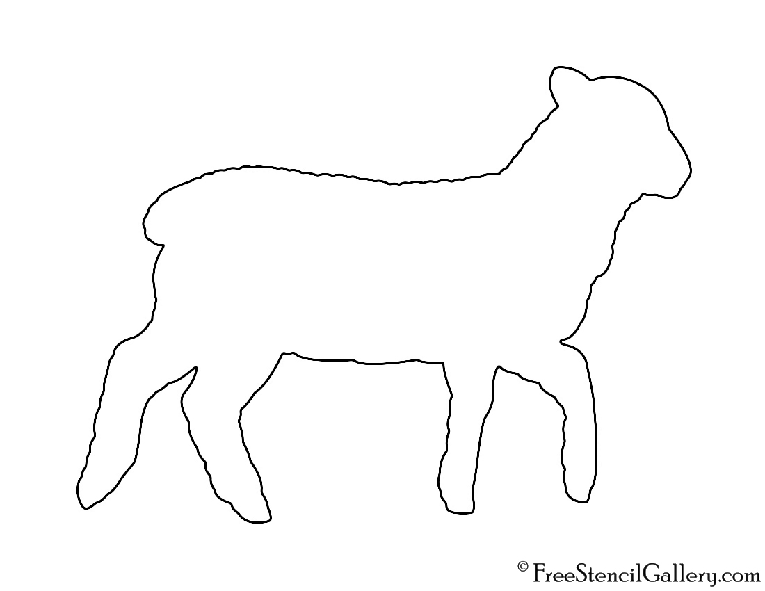 lamb-silhouette-stencil-free-stencil-gallery