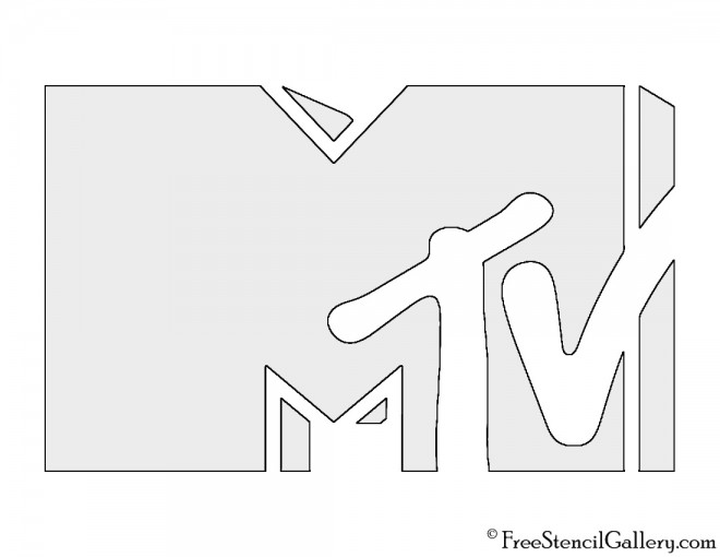 MTV Logo Stencil