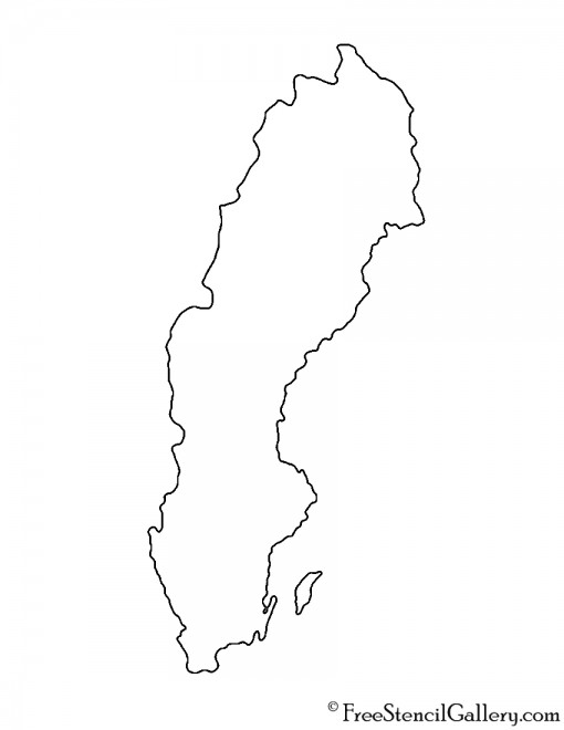 Sweden Stencil