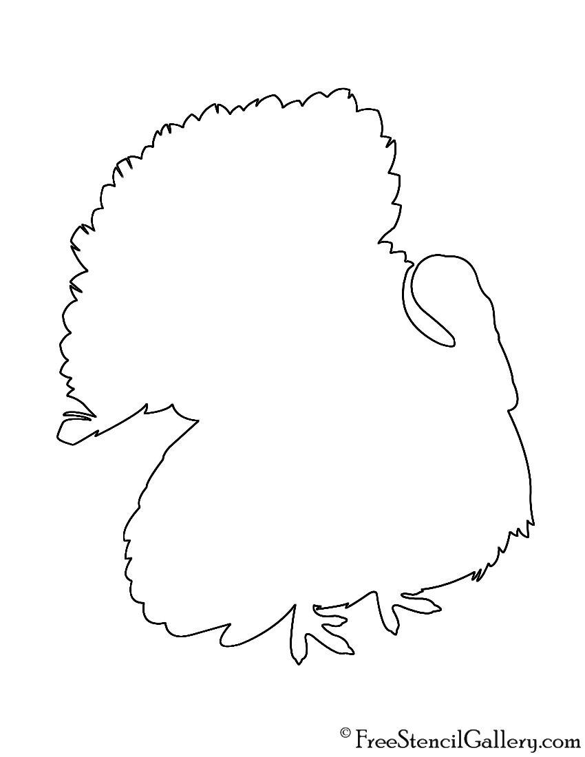 Turkey Silhouette Stencil Free Stencil Gallery