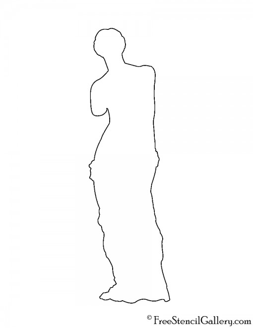 Venus de Milo Silhouette Stencil