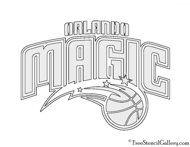 NBA Orlando Magic Logo Stencil