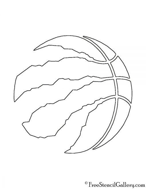 NBA Toronto Raptors Logo Stencil