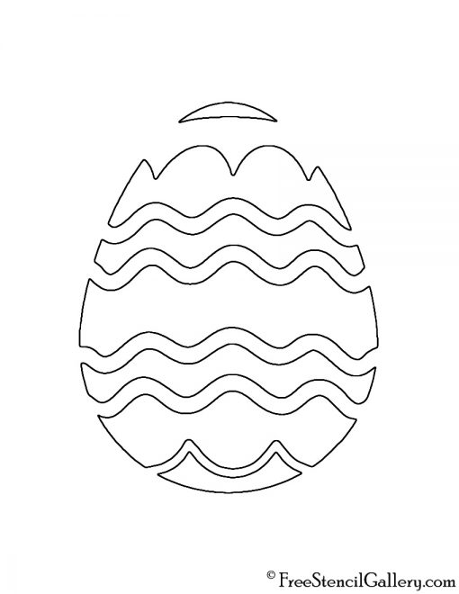 Easter Egg 03 Stencil
