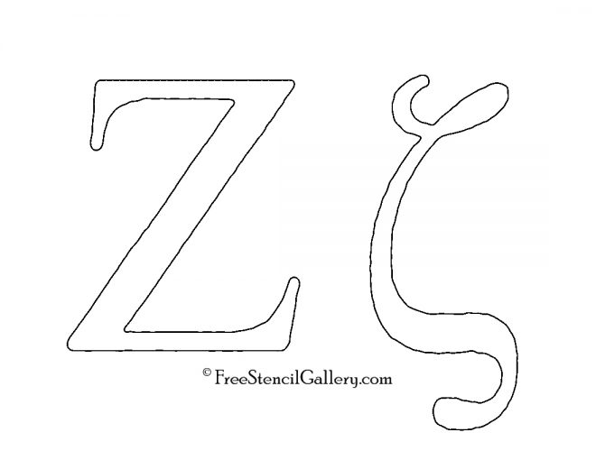 Greek Letter Zeta Free Stencil Gallery