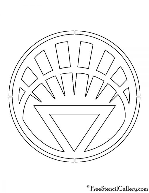 White Lantern Corps Symbol Stencil