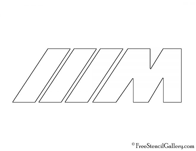 BMW M Series Stencil