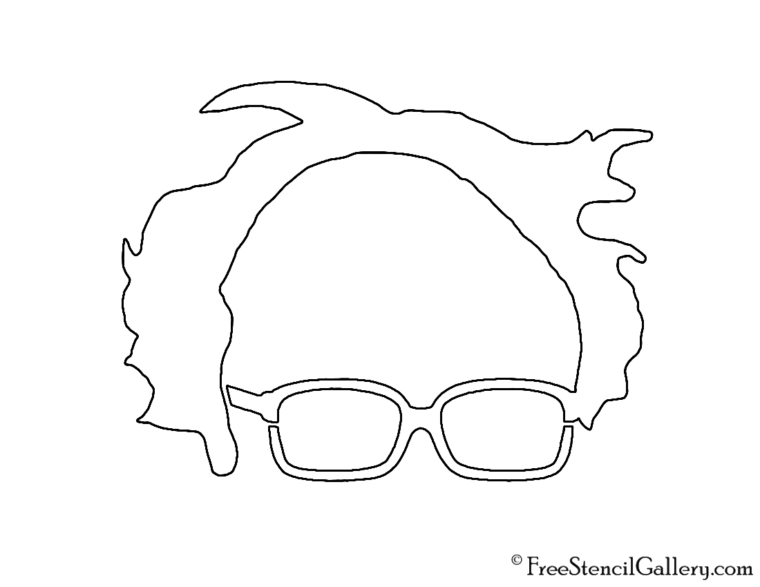 Bernie Sanders Stencil Free Stencil Gallery