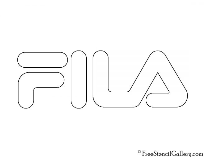 Fila Logo Stencil