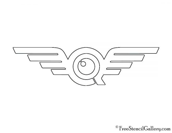 FlyQuest Logo Stencil