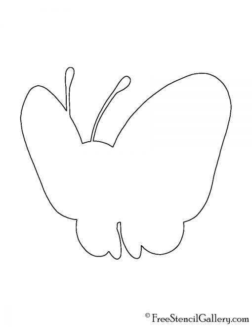 Pokemon - Butterfree Silhouette Stencil