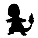 Pokemon - Charmander Silhouette Stencil