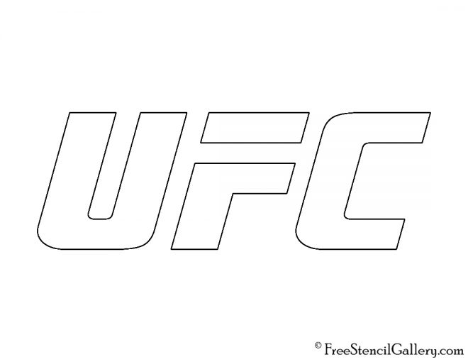 UFC Logo Stencil