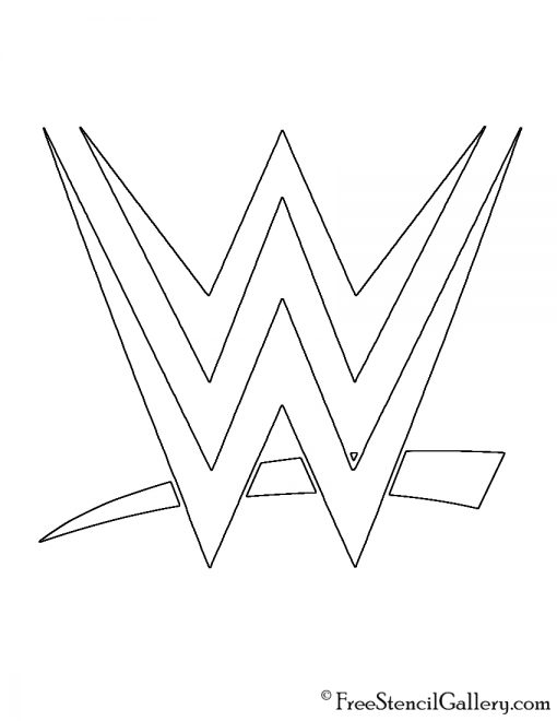 WWE Logo Stencil