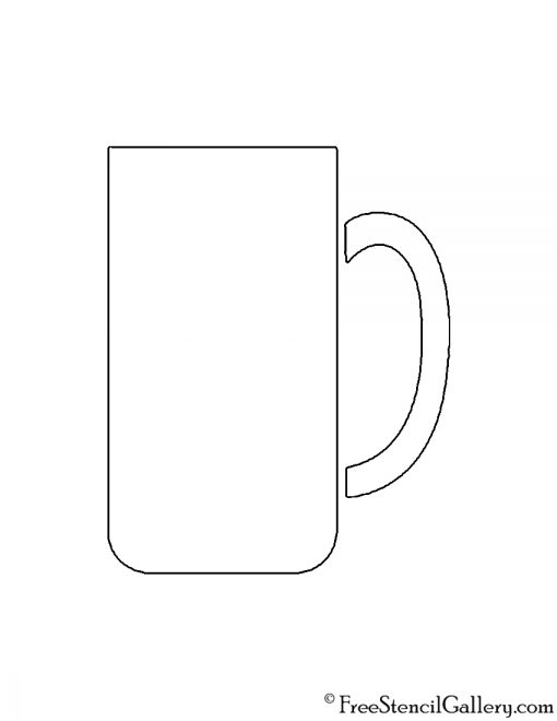 Coffee Mug Stencil