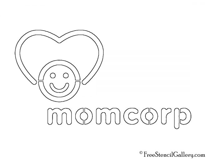 Futurama - Mom Corp Logo Stencil