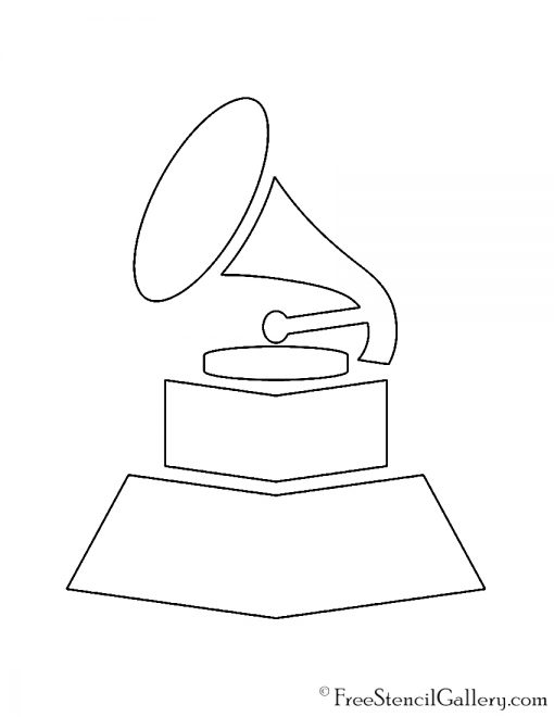 Grammy Award Stencil