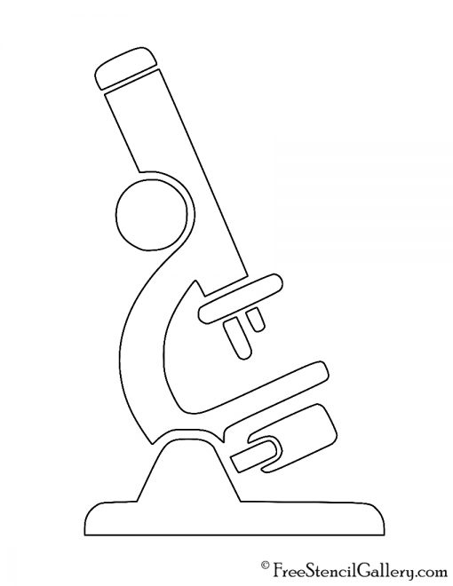 Microscope 02 Stencil
