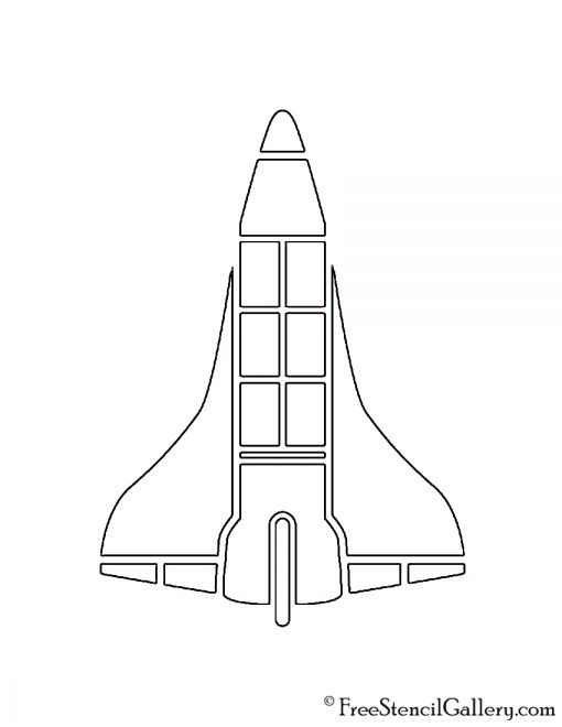 Space Shuttle 03 Stencil