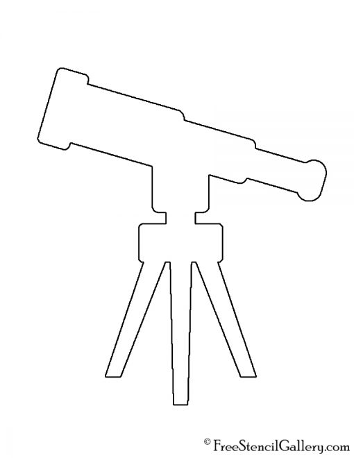 Telescope 01 Stencil
