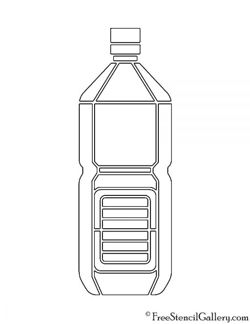 Water Bottle 02 Stencil
