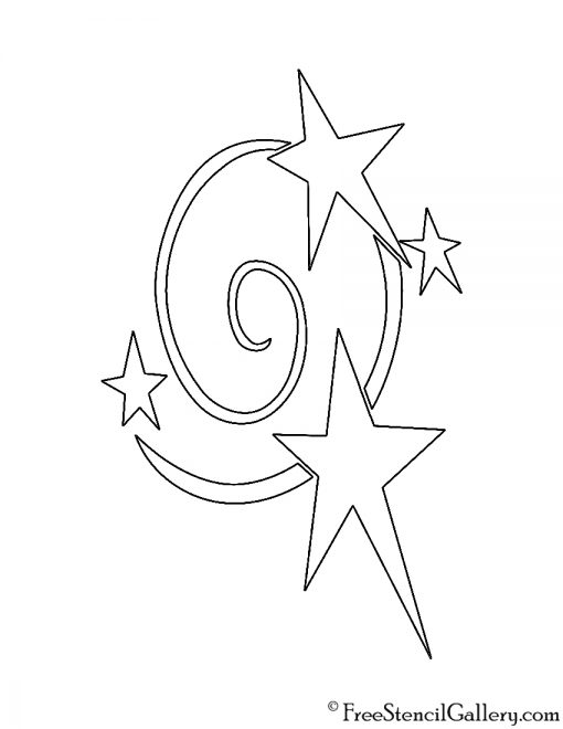 My Little Pony - Star Swirl Cutie Mark Stencil
