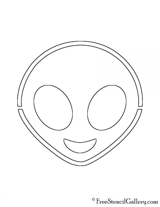 Emoji - Alien Stencil
