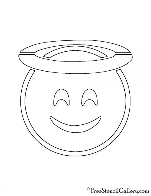 Emoji - Halo Stencil