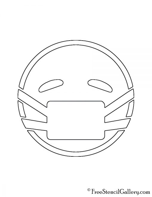 Emoji - Medical Mask Stencil