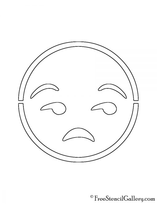 Emoji - Meh Stencil