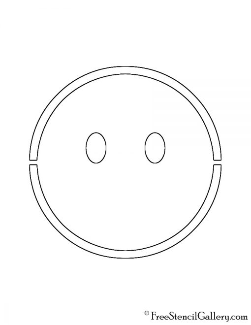Emoji - No Mouth Stencil