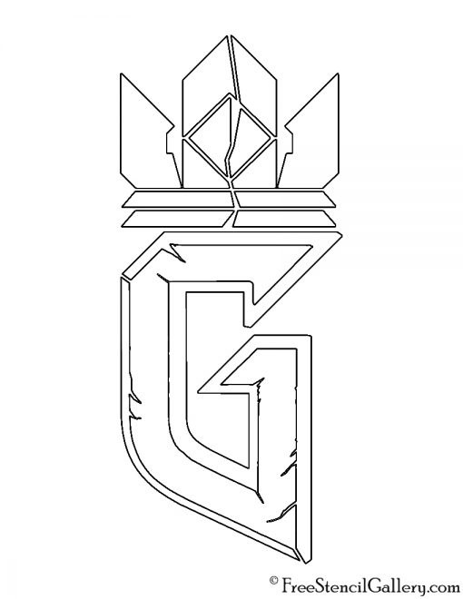 Gwent Logo Stencil