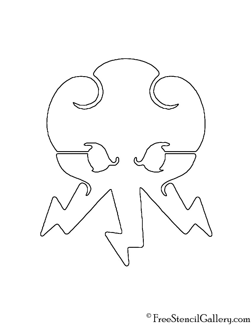 Thebrownfaminaz Ninjago Pumpkin Stencil