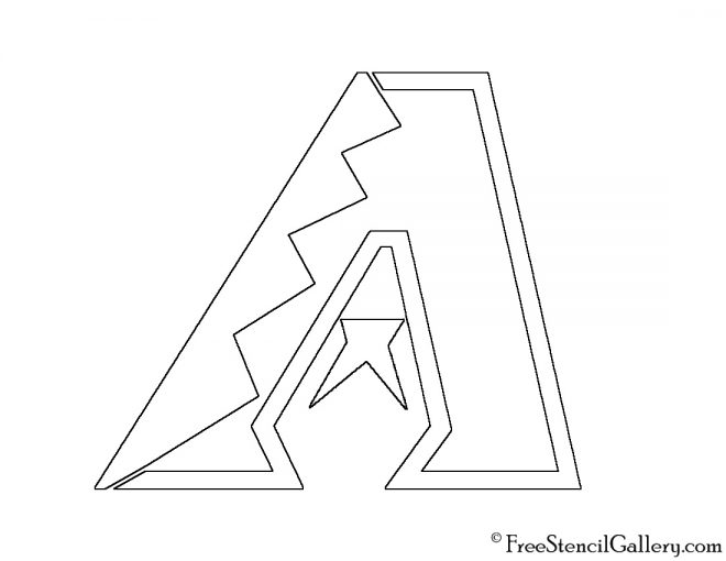 MLB - Arizona Diamondbacks Logo Stencil