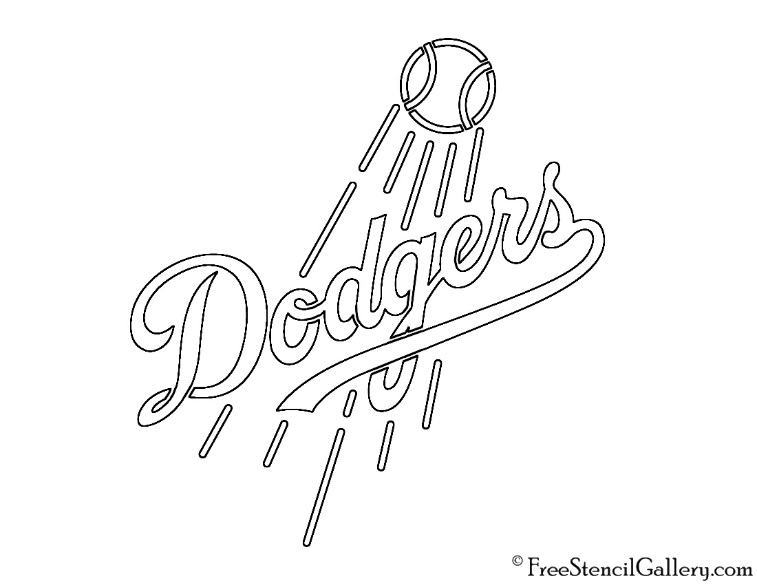 Los Angeles Dodgers Pages Coloring Pages