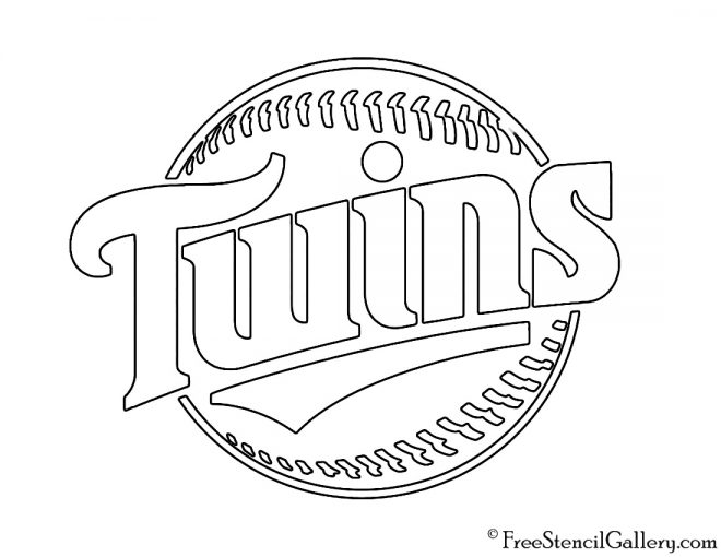 MLB - Minnesota Twins Logo Stencil